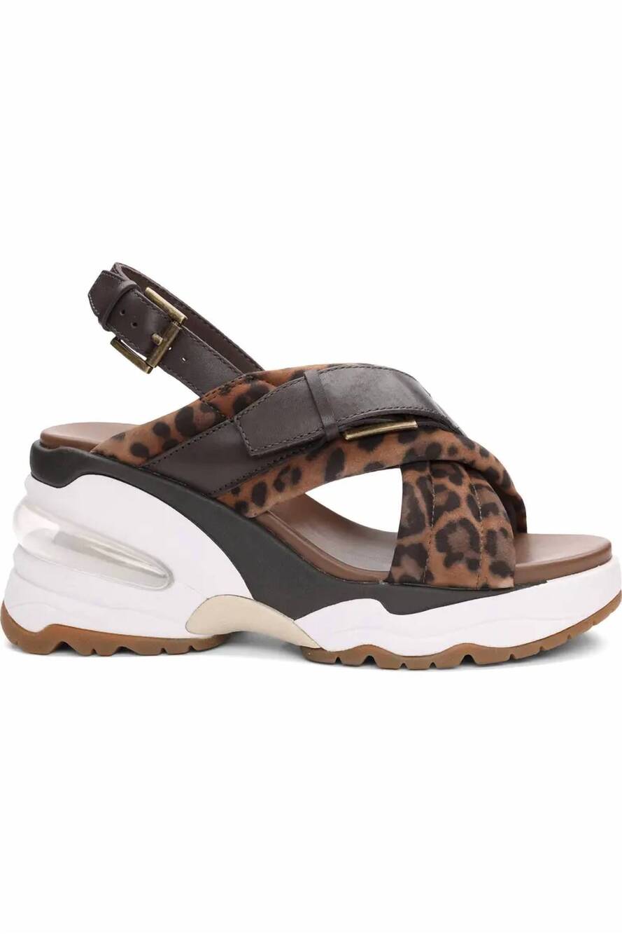 NEW ASH women's dixie bis slingback sandals in leopard